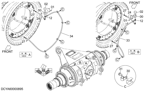 AIR BRESTHER PIPING (BRAKE)