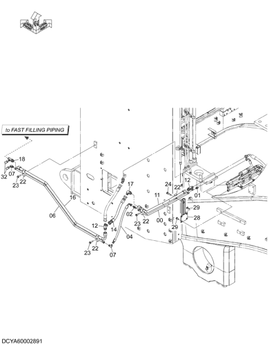 MAIN PIPING (AUTO. LUBRICATE SYSTEM)