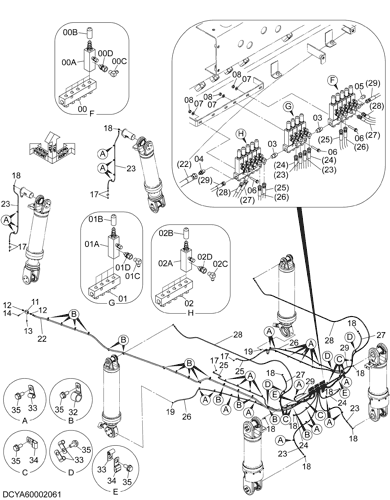 AUTO. LUBRICATE PIPING (FRAME)