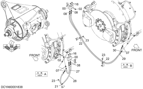 LUBRICATE PIPING (BRAKE)