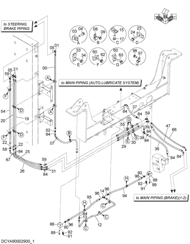 MAIN PIPING (BRAKE)(1-1)
