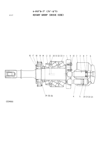 ROTARY GROUP (DRIVE SIDE)
