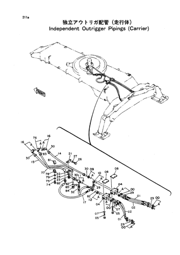 INDEPENDENT OUTRIGGER PIPINGS (UNDERCARRIAGE)