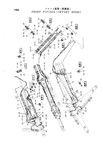 FRONT PIPINGS -OFFSET BOOM-