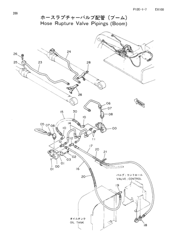 HOSE RUPTURE VALVE PIPINGS (BOOM)