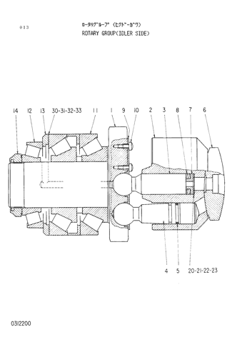 ROTARY GROUP (IDLER SIDE)