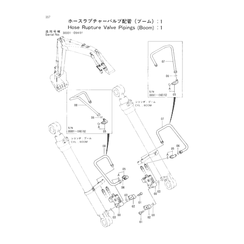 HOSE RUPTURE VALVE PIPINGS (BOOM) -1