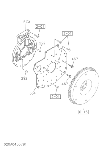 020- TIMING GEAR CASE AND