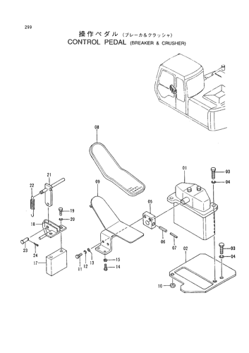 CONTROL PEDAL (BREAKER & CRUSHER)