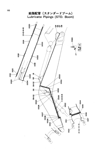LUBRICATE PIPINGS (STD. BOOM)