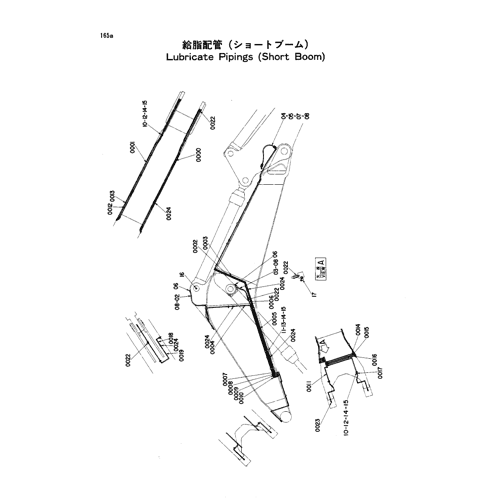 LUBRICATE PIPINGS (SHORT BOOM)