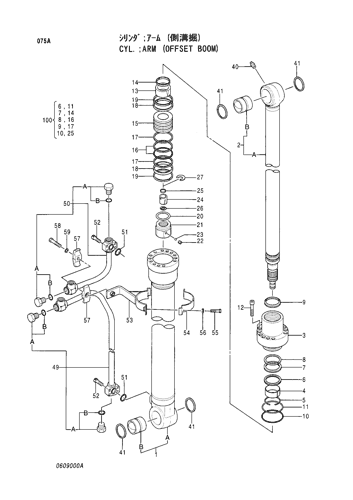 ARM CYLINDER -OFFSET BOOM-
