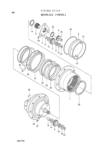 MOTOR;OIL (TRAVEL)