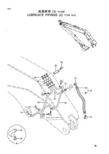 LUBRICATE PIPINGS (2) -TYPE H13-