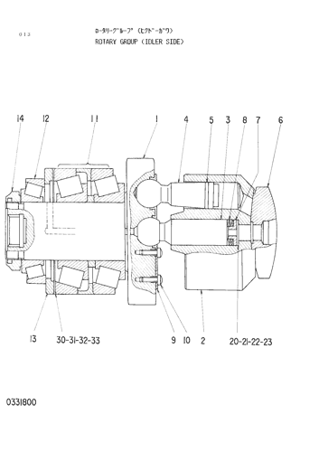 ROTARY GROUP (IDLER SIDE)