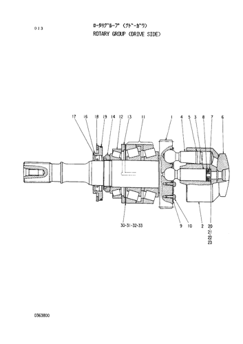 ROTARY GROUP (DRIVE SIDE)