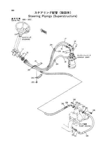 STEERING PIPINGS (UPPERSTRUCTURE)