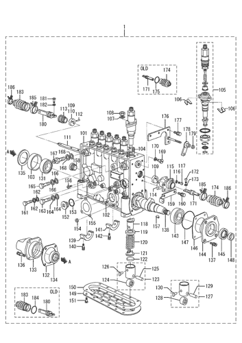 INJECTION PUMP L.H (FROM E-#23034-)