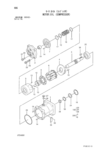 MOTOR;OIL (COMPRESSOR)