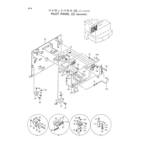 PILOT PANEL (2) -BACKHOE-