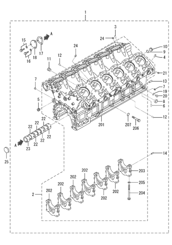 CRANKCASE ASSY (UP TO E-#-23692)