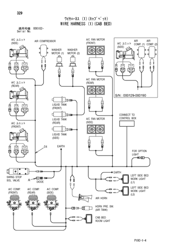 WIRE HARNESS (1)(CAB BED)