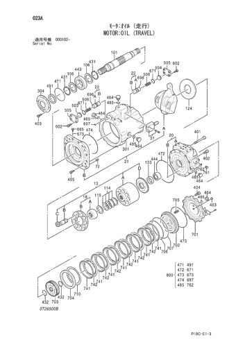 MOTOR;OIL (TRAVEL)