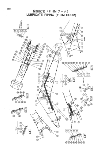 LUBRICATE PIPING (11.8M BOOM)