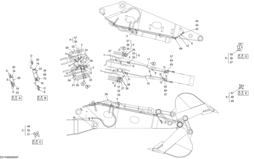 FRONT PIPING (ARM 5.5ｍ)