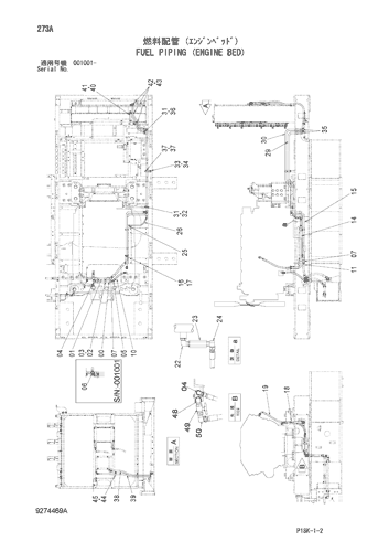 FUEL PIPING (ENGINE BED)