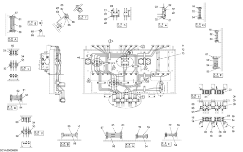 PILOT PIPING (CONTROL VALVE) (BACKHOE) (1)