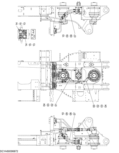 MAIN PIPING (SWING，TRAVEL)