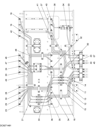 PILOT PIPING (CONTROL VALVE) (BACKHOE) (2)