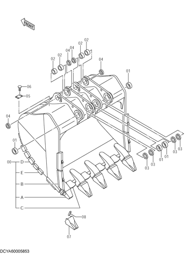BUCKET 10.0m3 (JIS 94)
