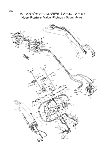 HOSE RUPTURE VALVE PIPINGS (BOOM, ARM)