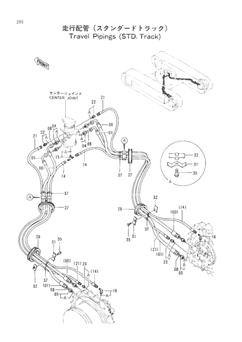TRAVEL PIPINGS -STD. TRACK-