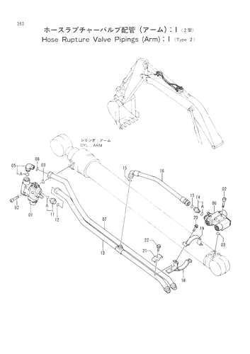 HOSE RUPTURE VALVE PIPINGS (ARM) -1 -TYPE 2-