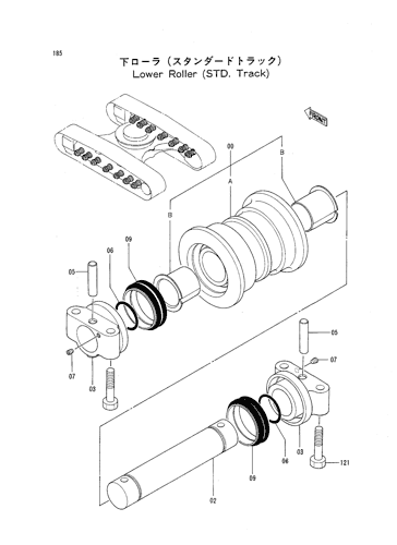 LOWER ROLLER (STD. TRACK)