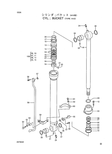 CYL.;BUCKET -TYPE H13-