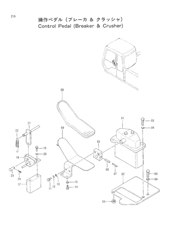 CONTROL PEDAL (BREAKER & CRUSHER)