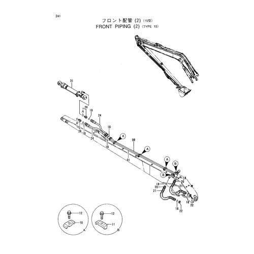 FRONT PIPINGS (2)-TYPE 15-