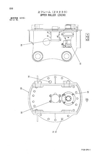 UPPER ROLLER (ZX230)