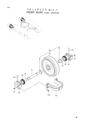 FRONT IDLER (STEEL CRAWLER)