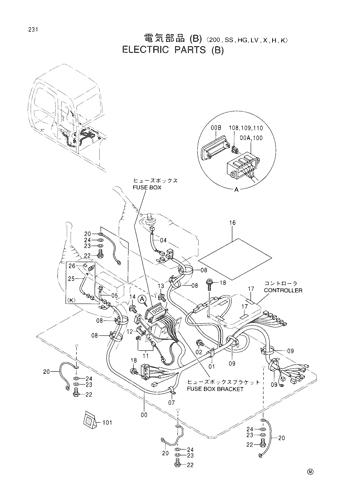 ELECTRIC PARTS (B)-200,SS,HG,LV,X,H,K-