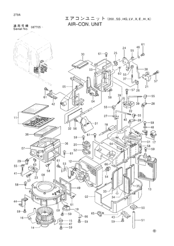 AIR-CON. UNIT -200,SS,HG,LV,X,E,H,K-