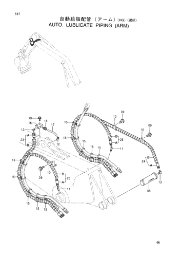 AUTO. LUBRICATE PIPINGS (ARM)-HG--SELECT-
