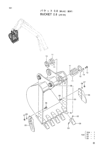 BUCKET (0.8)-JIS94--SELECT-