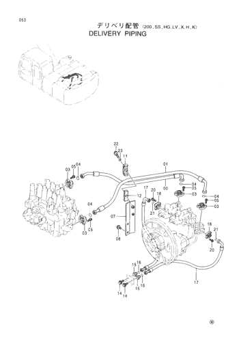 DELIVERY PIPINGS -200,SS,HG,LV,X,H,K-