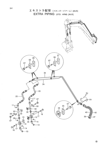 EXTRA PIPING (STD. ARM) [AUS]