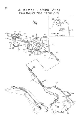 HOSE RUPTURE VALVE PIPINGS (ARM)